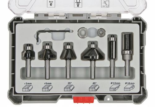 BOSCH ZESTAW 6 FREZÓW DO DREWNA CHWYT 6mm na Arena.pl