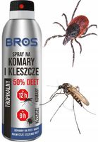 bros - spray na komary i kleszcze 50% deet 90ml - 1 szt.