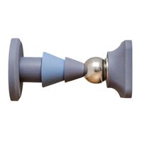 Stoper do drzwi magnetyczny silikonowy bez wiercenia niebieski mocny