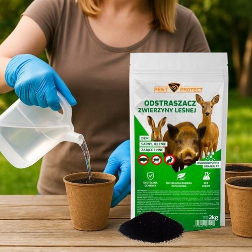 ODSTRASZACZ ŚRODEK NA DZIKI DZIKÓW SARNY ZAJĄCE NATURALNY GRANULAT 2KG na Arena.pl