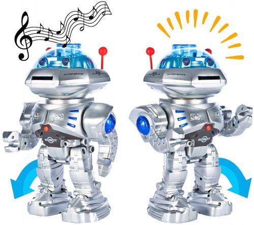 ZDALNIE STEROWANY ROBOT Pilot R/C STRZELAJĄCY KRĄŻKAMI do 5 metrów CHODZI na Arena.pl