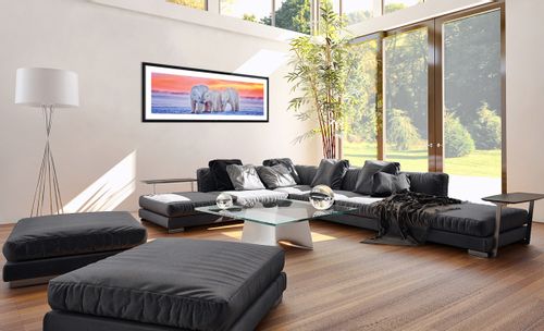 Obraz W Ramie - Niedźwiedź Polarny - 140X50 Cm - F1Bab140X50-2836 na Arena.pl