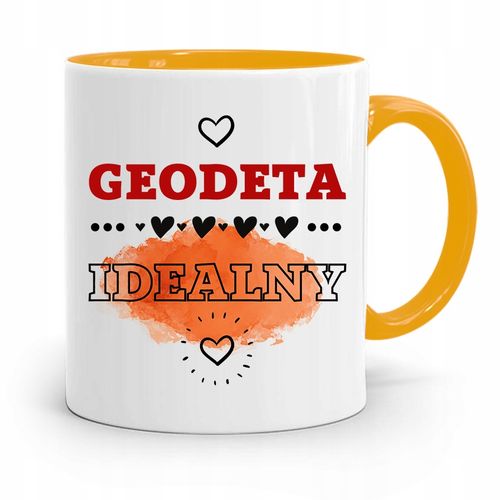 Kubek Żółty Dla Geodety Geodeta Idealny Prezent Z Nadrukiem Ze Zdjęciem na Arena.pl