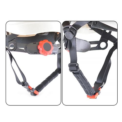 KASK OCHRONNY HEŁM WENTYLOWANY Z OKULARAMI BIAŁY KASK BUDOWLANY BHP LEKKI na Arena.pl