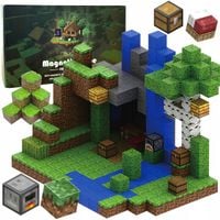 Klocki magnetyczne 3D kostki sześciany budowlane PixeleZestaw XXL 300 el.