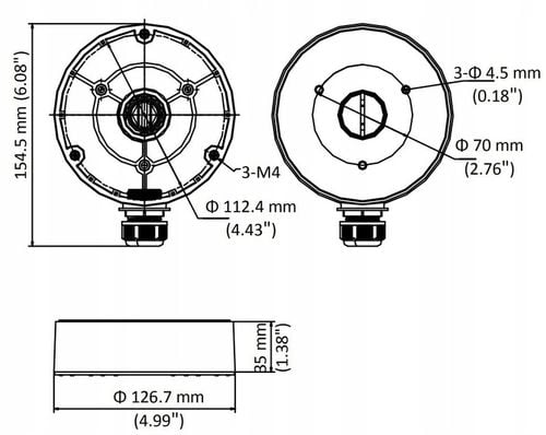 Puszka montażowa HIKVISION DS-1280ZJ-DM8 na Arena.pl