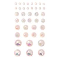 kryształki samoprzylepne 40 opalescent cream 0954