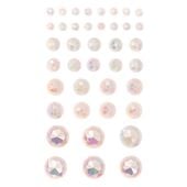 kryształki samoprzylepne 40 opalescent cream 0954