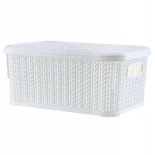 KOSZYK POJEMNIK PUDEŁKO Z POKRYWKĄ KOSZ 6L KOLORY zdjęcie 1