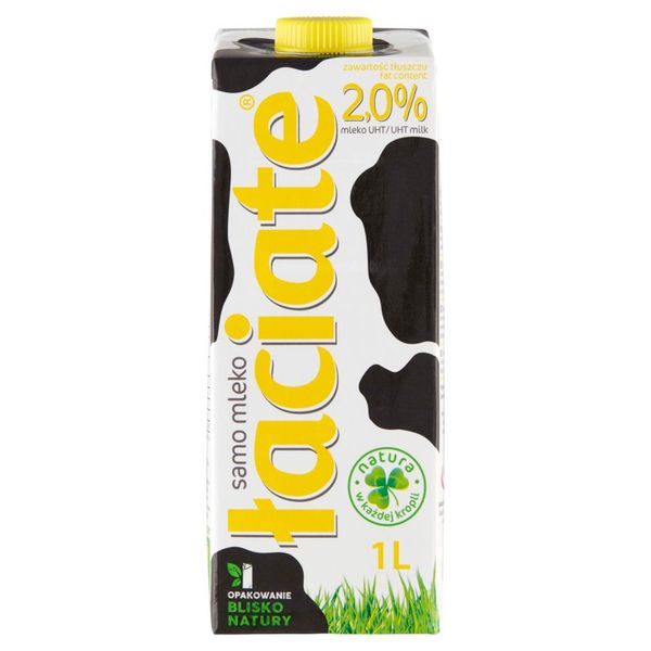 Łaciate Mleko UHT 2,0 % 1 l zdjęcie 1