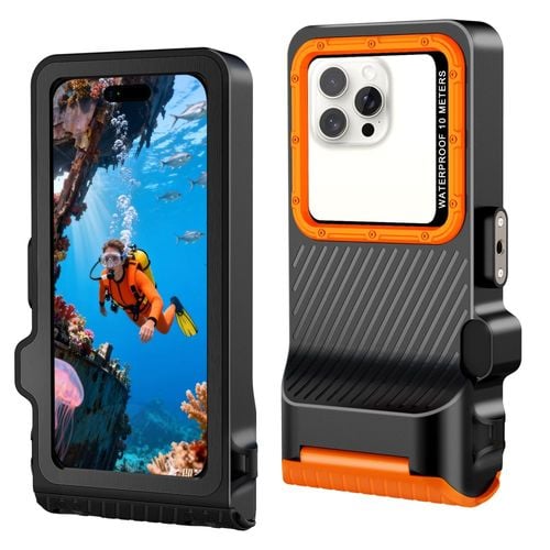 tech-protect ipx8 pro universal diving waterproof case black/orange na Arena.pl