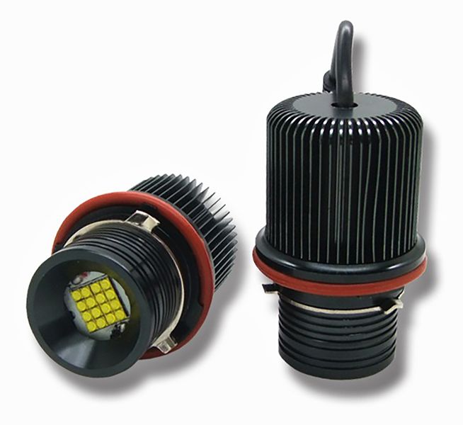 2SZT ŻARÓWKI BMW RINGI LED MARKER 160W do BMW E39 E53 E60 E61 E65 E87 6250K zdjęcie 3