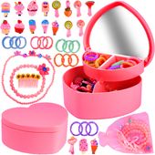 Zestaw do Stylistyki Spinki Gumki do Włosów Koraliki