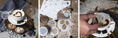 Szablony do Dekoracji KAWY i CIASTEK 7 i 11cm Wielorazowe 14 szt. KAWA na Arena.pl