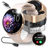 SMARTWATCH DAMSKI ZEGAREK MENU PL POWIADOMIENIA ROZMOWY SMART WATCH 4 PASKI