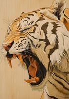 Plakat 68x98cm Majestatyczny Ryk Tygrysa