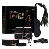 zestaw kajdanek bdsm fetish b series z różowym futerkiem