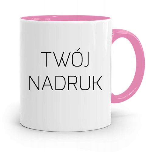 Kubek Różowy Dla Babci Wszystkiego Najlepszego Z Nadrukiem Ze Zdjęciem na Arena.pl