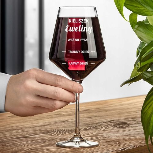 KIELISZEK DO WINA Z GRAWEREM prezent dla przyjaciółki żony urodziny 18-99 na Arena.pl