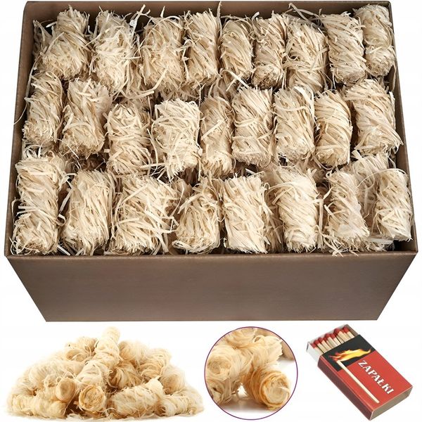 PODPAŁKA ROZPAŁKA DO KOMINKA PIECA GRILLA 2kg 120 SZT. *GRATIS* zdjęcie 1