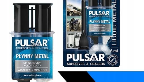 KLEJ DO METALU PŁYNNY METAL SPAWANIE NA ZIMNO EPOKSYDOWY PULSAR 6 ml na Arena.pl