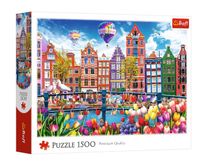 Puzzle 1500 Kolorowy Amsterdam 26221