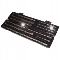 KOMPLET WIERTEŁ SDS+ 12PCS S4 9 WIERTEŁ +3 DŁUTA