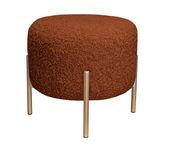 Pufa OLA LOFT ławka podnóżek metal złoty Rolf10
