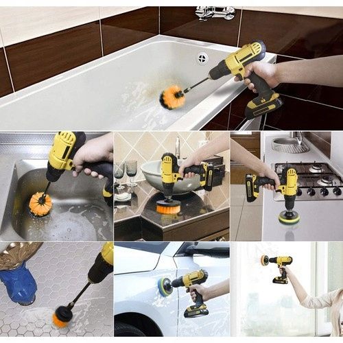 SZCZOTKI SPRZĄTAJĄCE NA WIERTARKĘ ZESTAW 22 ELEMENTY BIGSTREN na Arena.pl