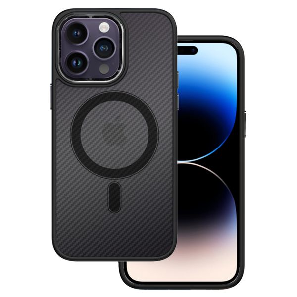 Tel Protect Magnetic Carbon Case do Iphone 14 Pro Max Czarny zdjęcie 1