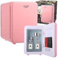 MINI LODÓWKA 4L NA KOSMETYKI LEKI PRZENOŚNA Z GRZANIEM RÓŻOWA