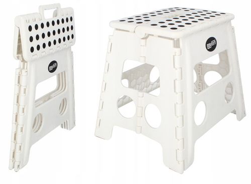 Taboret składany stołek podnóżek antypoślizgowy biały Easyform 32cm na Arena.pl