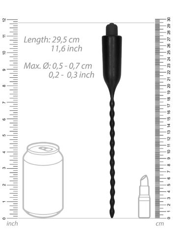 E-Stimulation Vibrating Urethral Sounding Plug - Black na Arena.pl