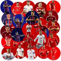 NAKLEJKI NA ZESZYT NALEPKA Z POSTACIAMI KÓŁKO LEWANDOWSKI PIŁKA WZORY 23EL