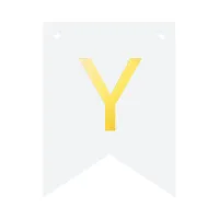 Baner DIY 16 cm - literka Y