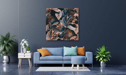 OBRAZ NA PŁÓTNIE 089 Rośliny 70x70cm na Arena.pl