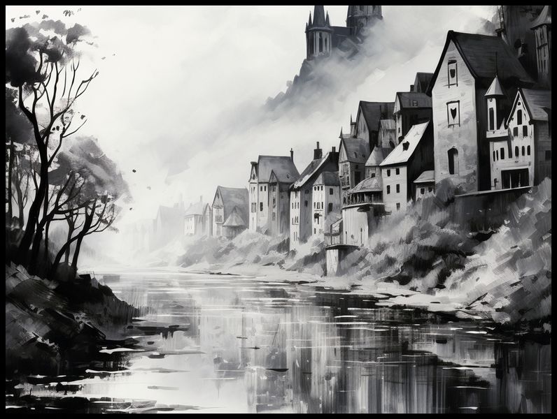 Plakat 100x75cm Mglisty Refleks zdjęcie 2