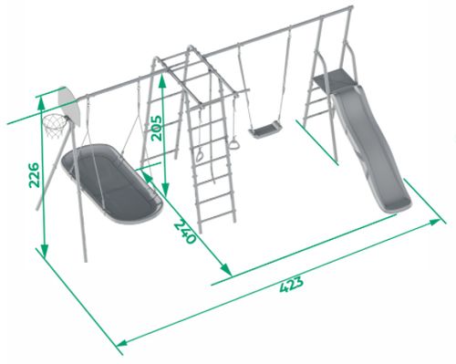 plac zabaw do ogrodu Leśna Polanka Slide MALPISZON.PL na Arena.pl