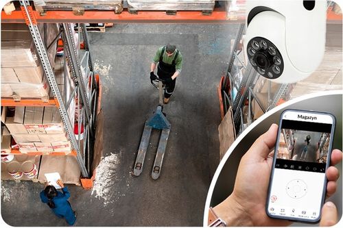 KAMERA OBROTOWA 360 IP WIFI FULL HD ZOOM GWINT E27 ŻARÓWKA LED TRYB NOCNY na Arena.pl