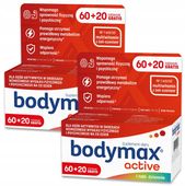 2x BODYMAX ACTIVE WITAMINY magnez MINERAŁY ŻEŃ SZEŃ dla AKTYWNYCH 60+20 szt