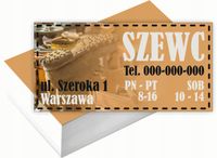 Wizytówki firmowe 200 szt DUŻO RÓŻNYCH WZORÓW do wyboru SZEWC