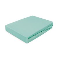 Prześcieradło z gumką 160x200 jersey 100% BAWEŁNA jasny turkus