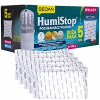 Pochłaniacz wilgoci wkład Humistop / wkłady do pochłaniacza wilgoci 5 sztuk