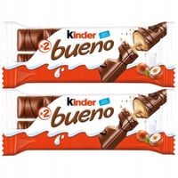 Kinder Bueno Wafel w czekoladzie mleczno-orzechowym nadzieniem 43 g x2