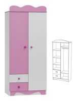 szafa do pokoju dziecka MAJA N8 szafa dla dzieci 80x53 w.190