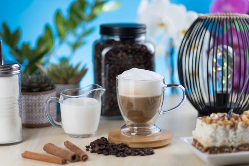 KOMPLET SZKLANEK Z PODSTAWKĄ 250ML X 6SZT. (NR 4481) na Arena.pl