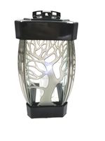 ZNICZ DRZEWO CZARNA KAPLICZKA Z DRZEWEM ZNICZE SZKLANE ARTYSTYCZNE