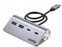 HUB aluminiowy USB-A/USB-C z 4 portami 5Gbp Unitek