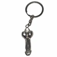 diablo picante srebrny brelok metalowy - designerski gadżet na klucze