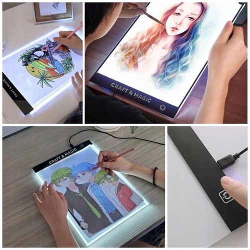 TABLET GRAFICZNY TABLICA BRIGHTPAD DESKA KREŚLARSKA RYSOWANIA LED A4 na Arena.pl